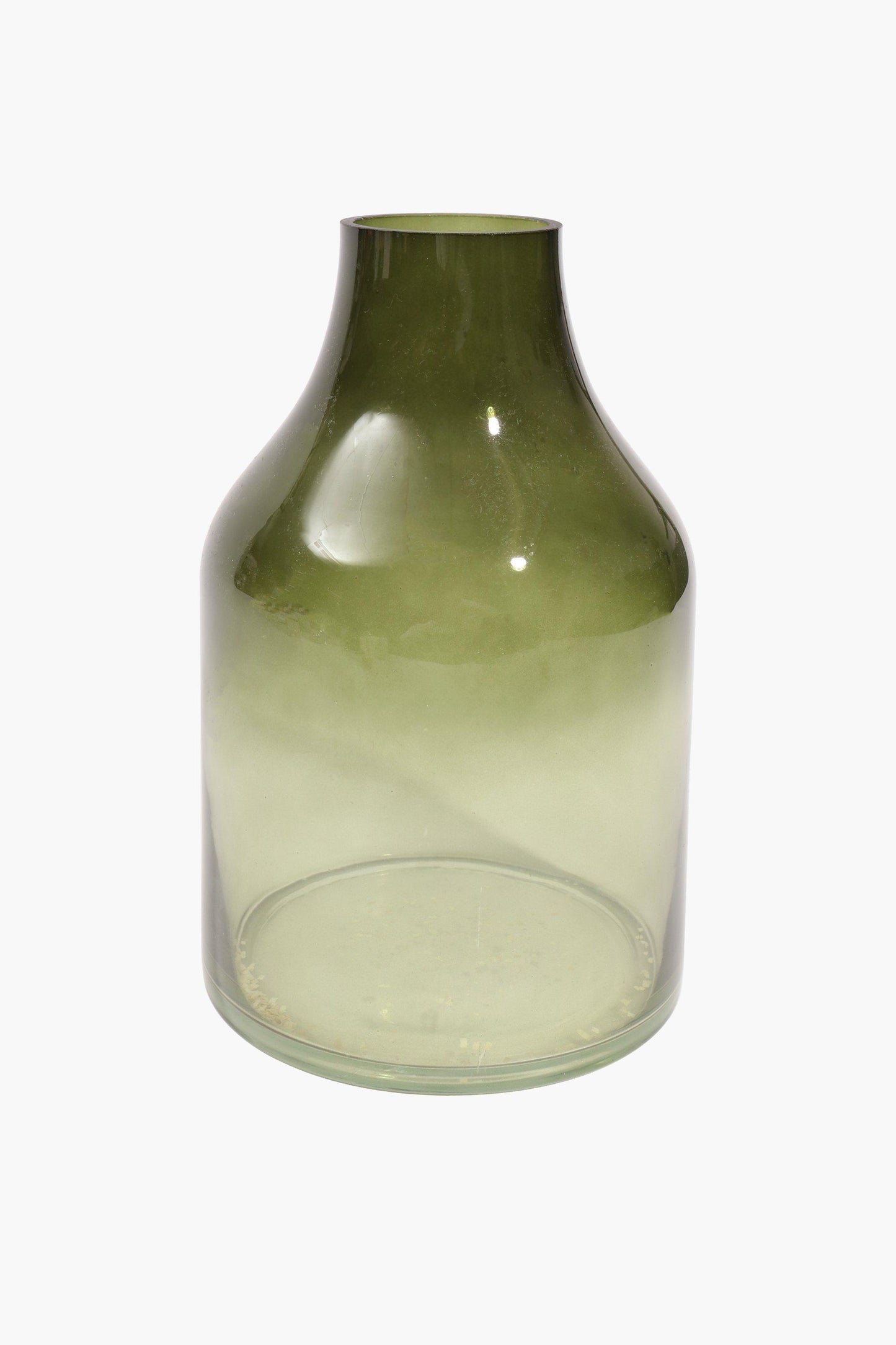 Green Vase with Curved Body – Elegant Shape, Premium Quality, and Versatile Style