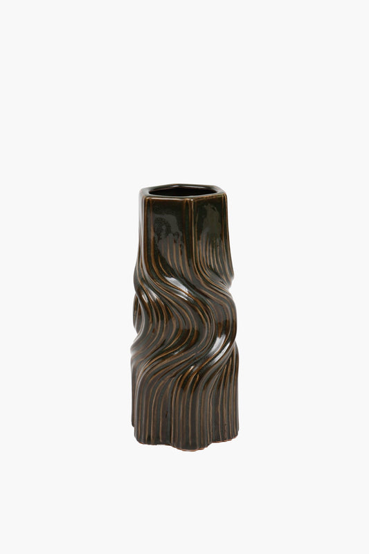 Green Knot Wave Vase – Artistic Shape, Lasting Quality, and Modern Elegance