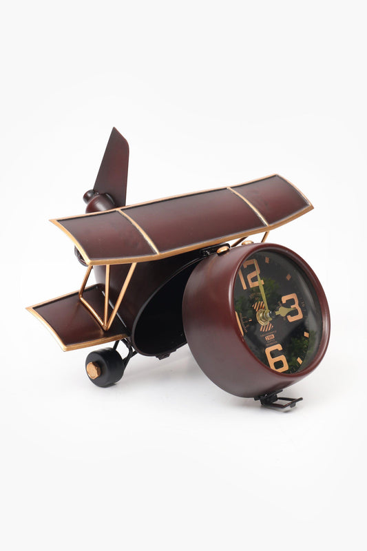 Brown Airplane Clock – Unique Design, Lasting Quality, and Decorative Comfort